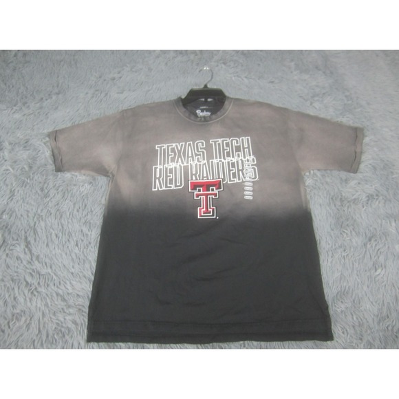 Pressbox Tops - Texas Tech Shirt Womens Small Gray NWT Red Raiders Crew Neck Ombre